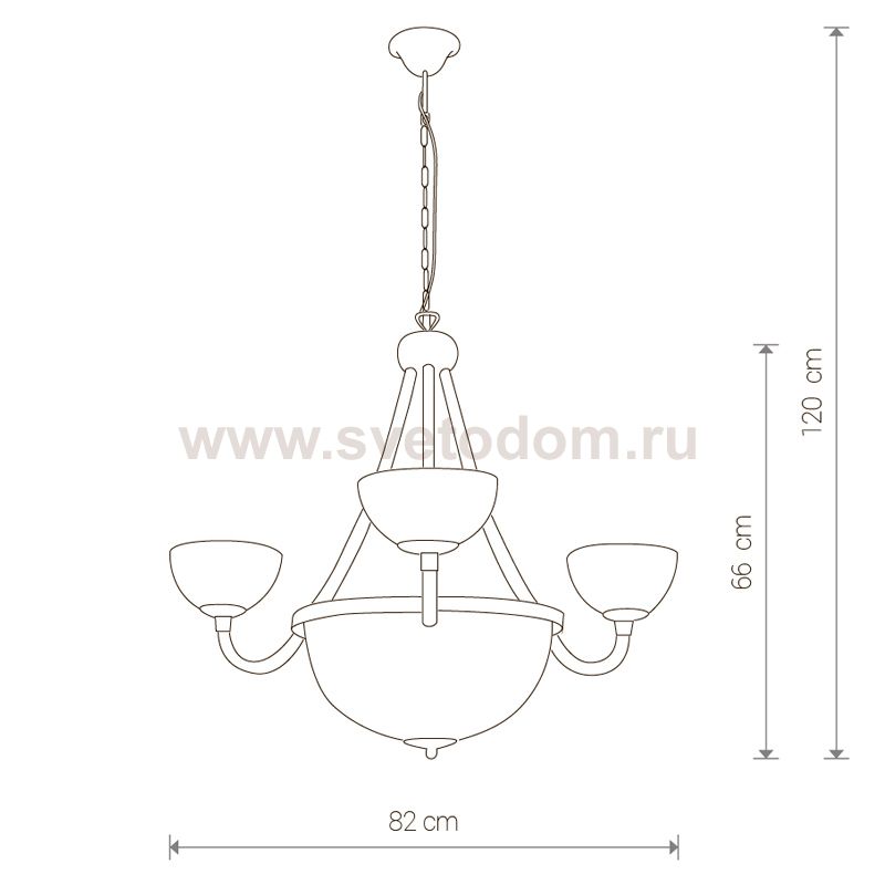 Люстра подвесная Nowodvorski BARON WHITE 5996
