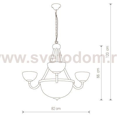 Люстра подвесная Nowodvorski BARON WHITE 5996