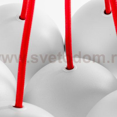 Люстра подвесная Nowodvorski BUBBLE WHITE - RED 6026