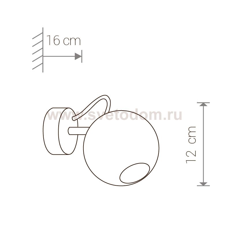 Бра Nowodvorski BUBBLE BLACK I 6035