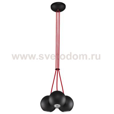 Люстра подвесная Nowodvorski BUBBLE BLACK/RED 6147