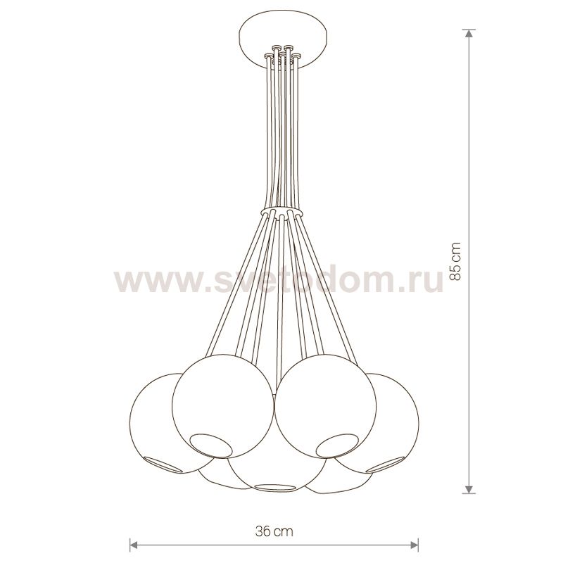 Люстра подвесная Nowodvorski MALWI VII 6327