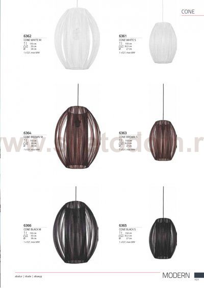 Люстра подвесная Nowodvorski CONE BLACK S 6365