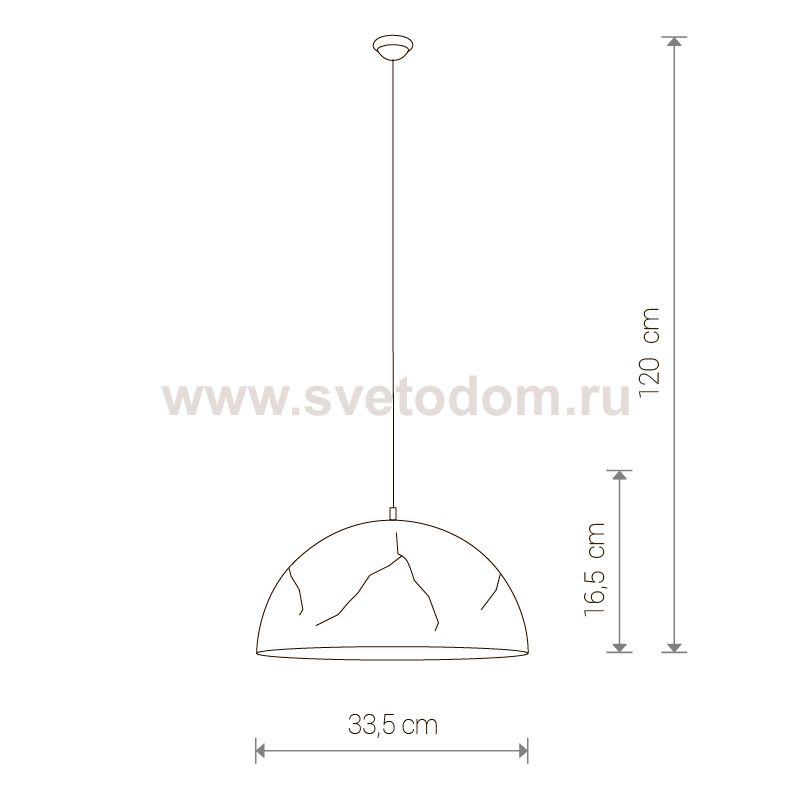 Светильник подвесной Nowodvorski HEMISPHERE CRACKS S 6370