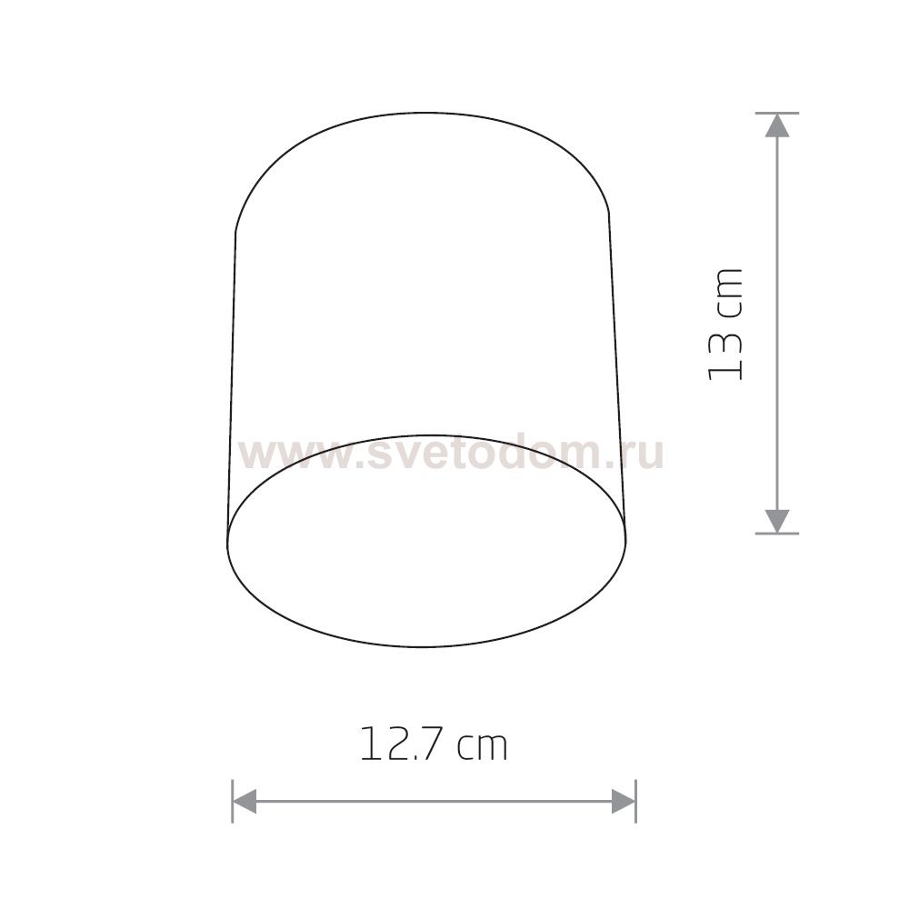 Светильник накладной Nowodvorski POINT PLEXI LED BLACK M 6526