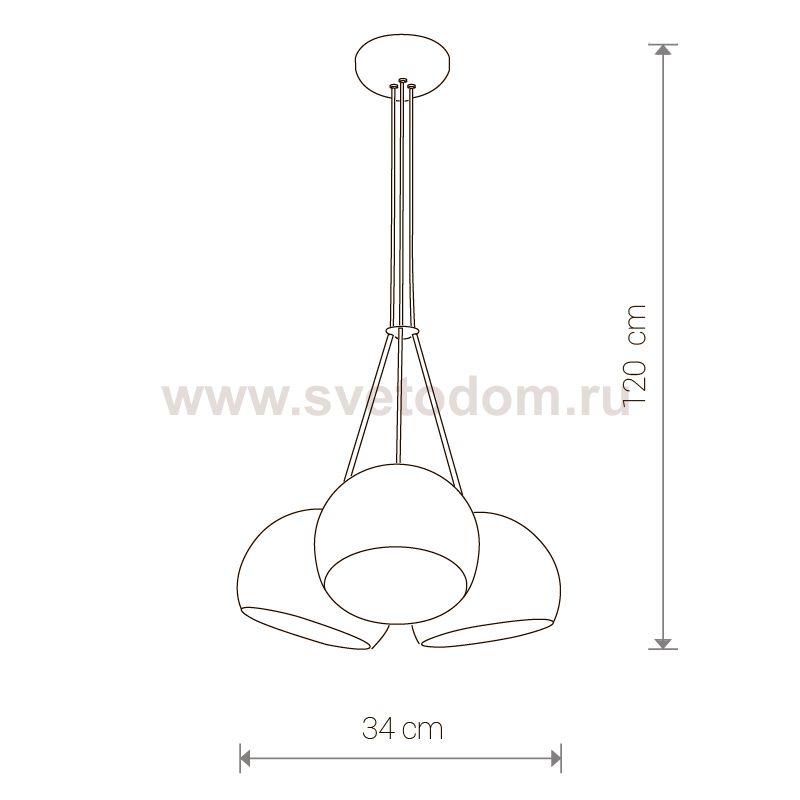 Светильник подвесной Nowodvorski BALL WHITE - GOLD III 6603