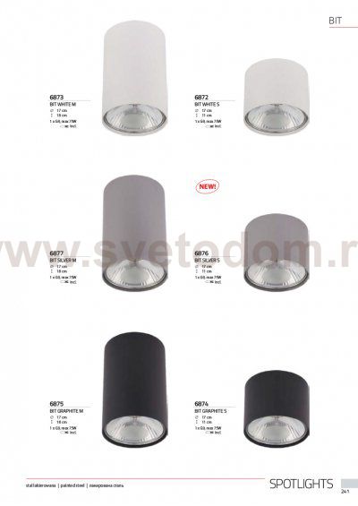 Светильник потолочный Nowodvorski BIT WHITE S 6872