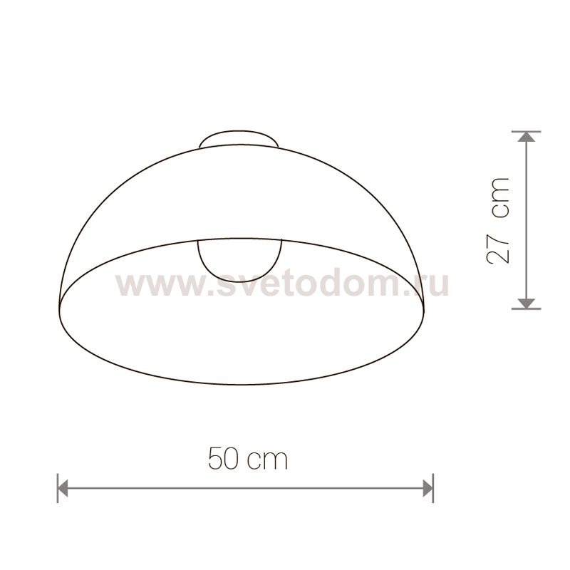 Светильник потолочный Nowodvorski HEMISPHERE CEILING BLACK-GOLD 6934