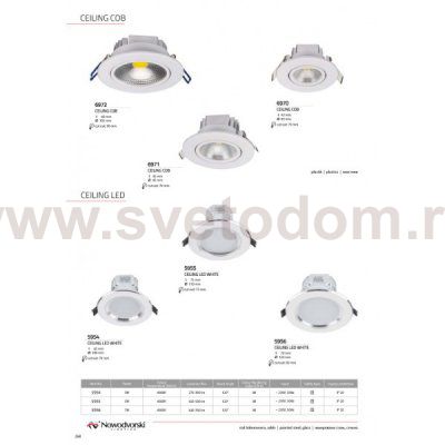 Встраиваемый светильник Nowodvorski DOWNLIGHT COB 6970