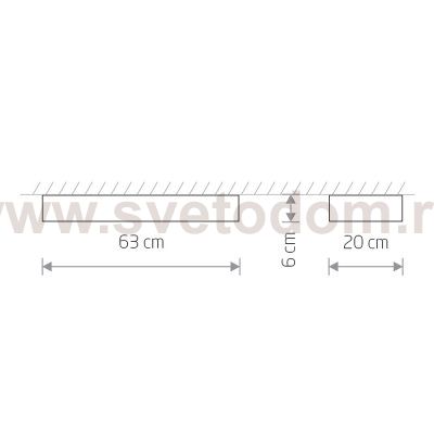 Потолочный cветильник Nowodvorski Soft Ceiling Led 60x20 7526