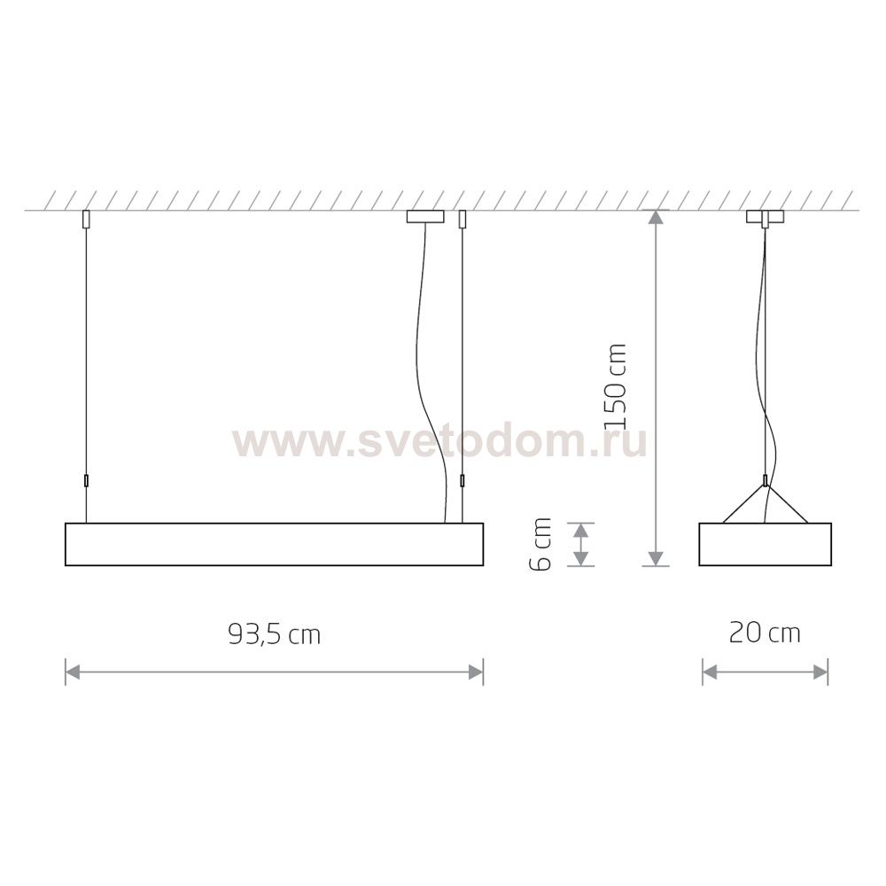 Подвесной светильник Nowodvorski Soft Led 90x20 7532