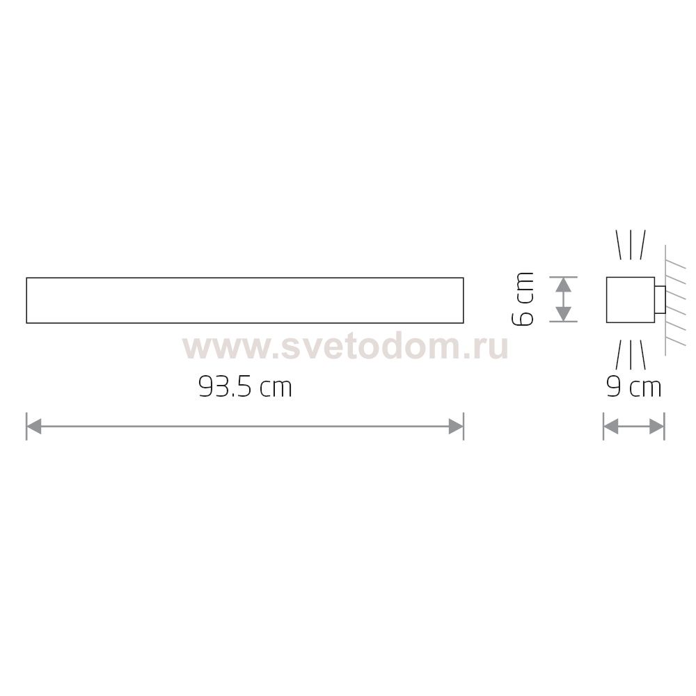 Настенный светильник Nowodvorski Soft Wall Led 90x6 7534
