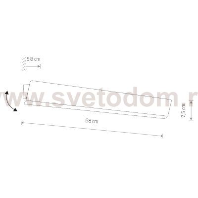 Настенный светильник Nowodvorski Wing Led  7550