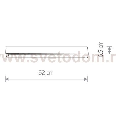 Потолочный cветильник Nowodvorski Straight Ceiling Led S 7557