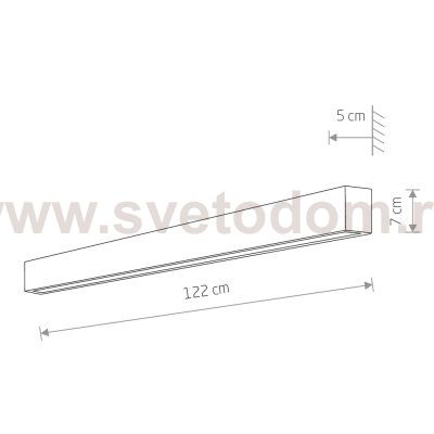 Настенный светильник Nowodvorski Straight Wall LED L 7566
