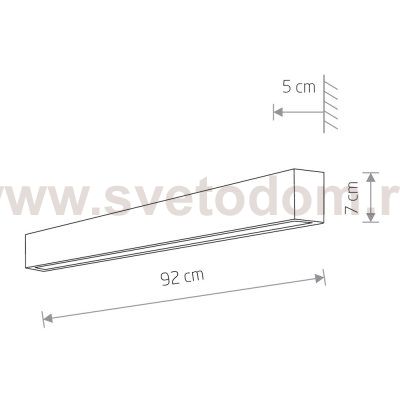 Настенный светильник Nowodvorski Straight Wall LED M 7594
