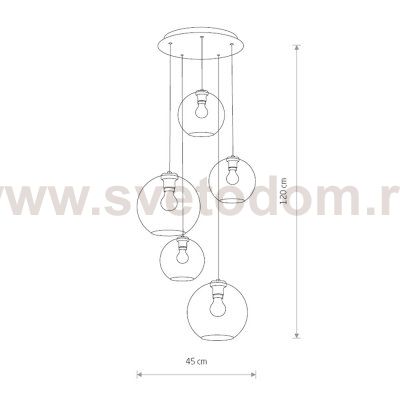 Подвесная люстра Nowodvorski Vetro 7642