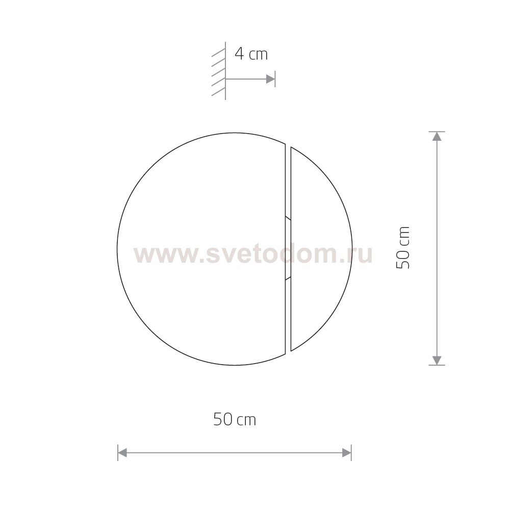 Настенный светильник Nowodvorski Sun Led 7651