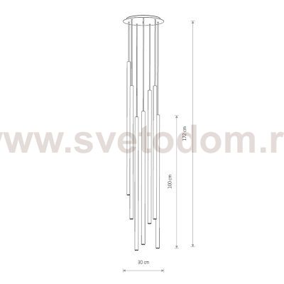Потолочная люстра Nowodvorski Laser 1000 7667