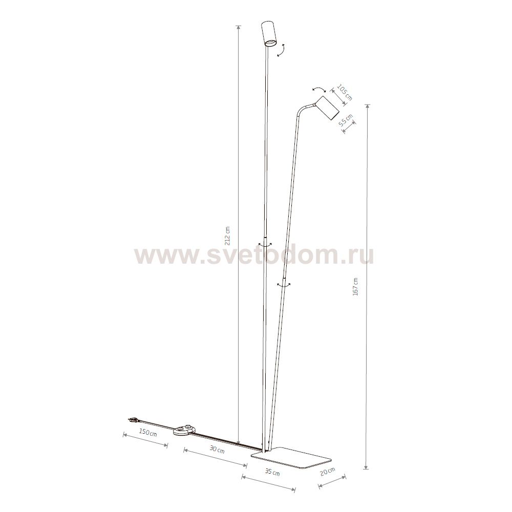 Торшер Nowodvorski Mono 7705