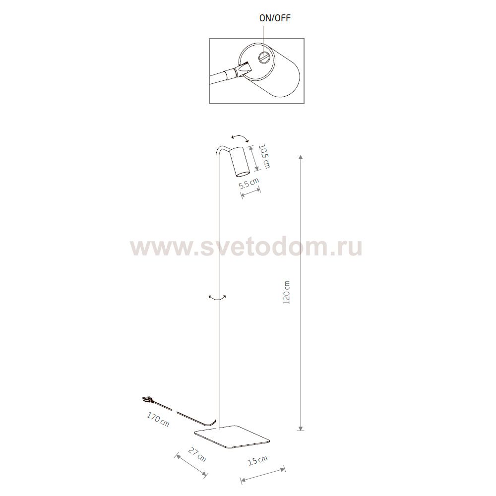 Торшер Nowodvorski Mono 7711