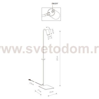 Торшер Nowodvorski Mono 7717