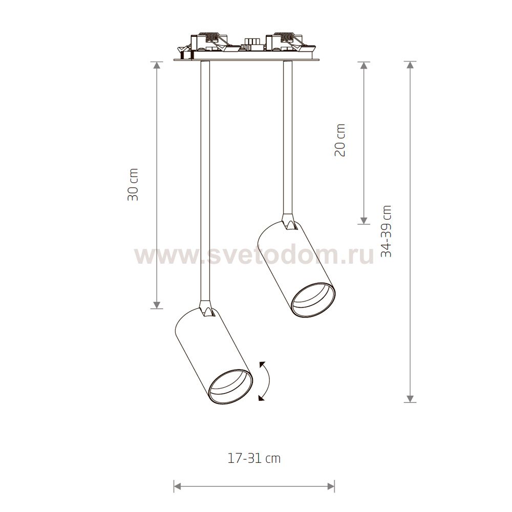 Спот Nowodvorski Mono Surface Long 7740