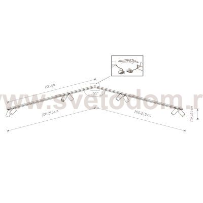 Спот Nowodvorski Mono Corner 2x200 7757