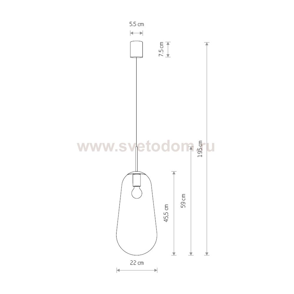 Подвесной светильник Nowodvorski Pear L 7797