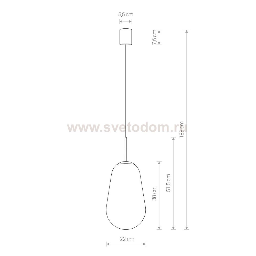 Подвесной светильник Nowodvorski Pear L 7797