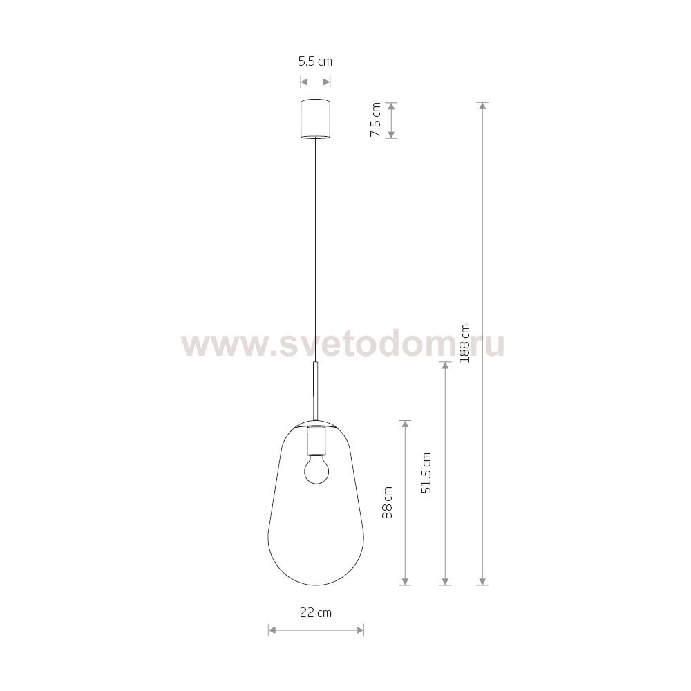 Подвесной светильник Nowodvorski Pear M 7798