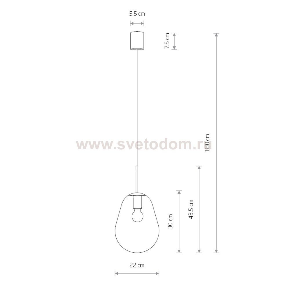 Подвесной светильник Nowodvorski Pear S 7800