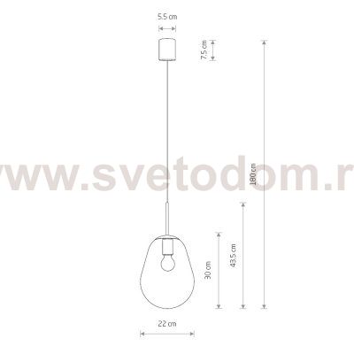 Подвесной светильник Nowodvorski Pear S 7800