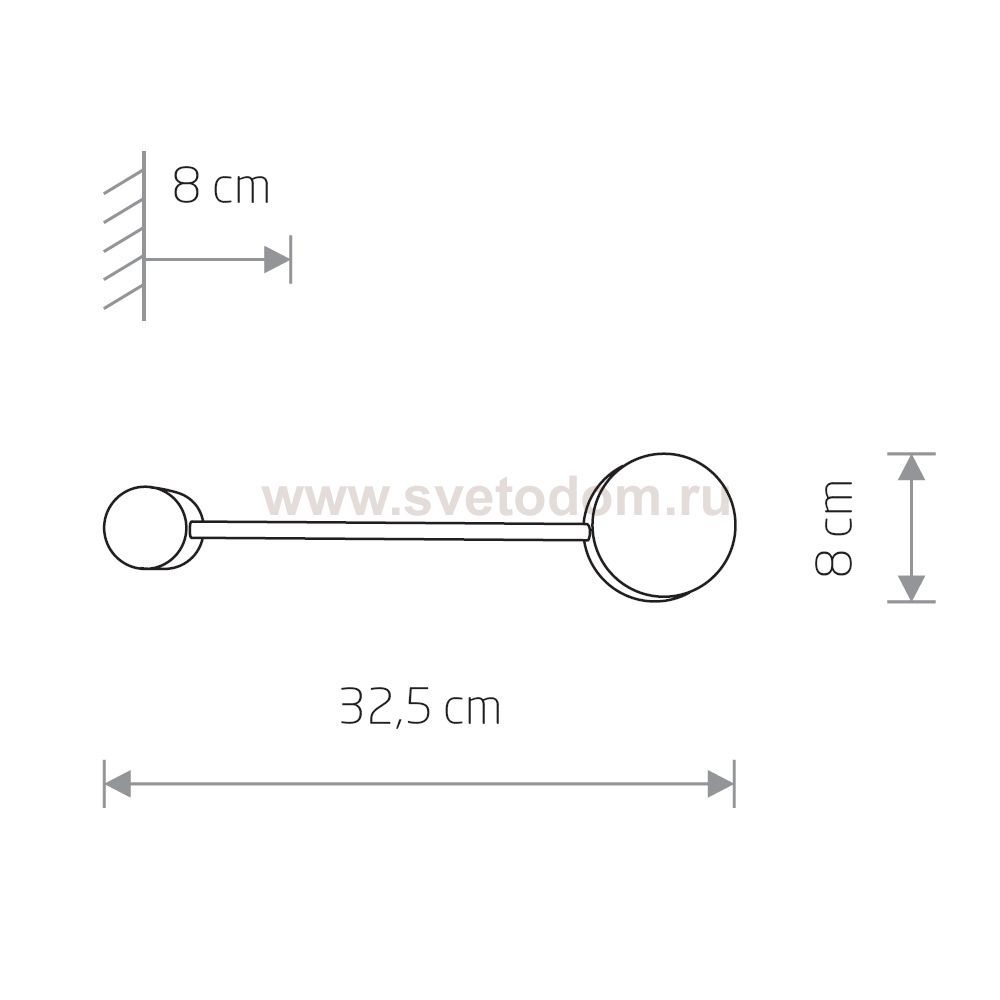 Настенный светильник  Nowodvorski Orbit  7803