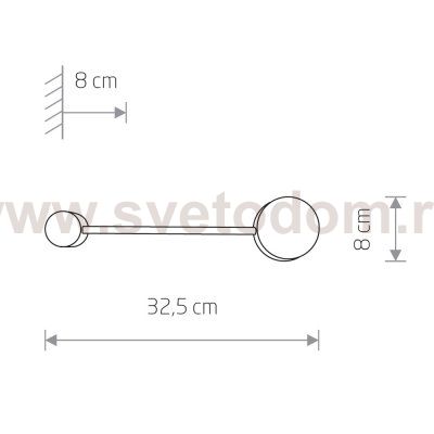 Настенный светильник  Nowodvorski Orbit  7806