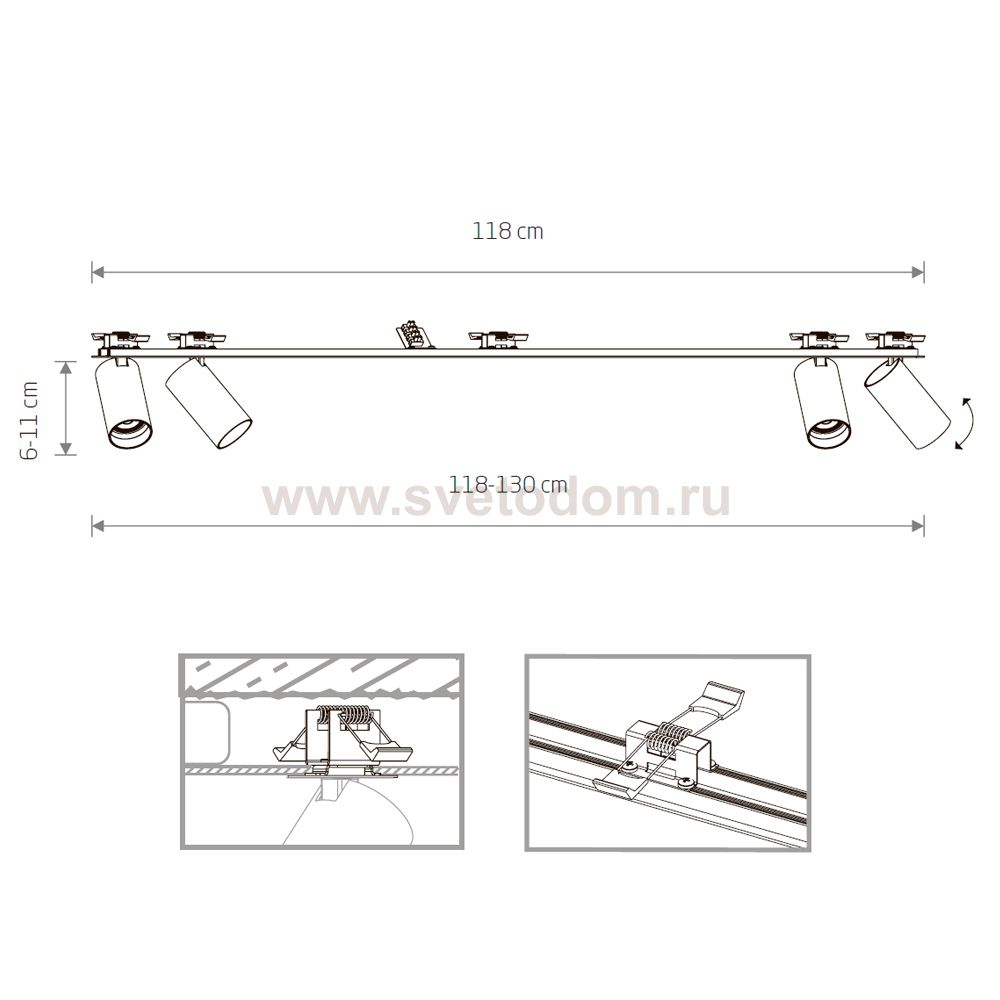 Спот Nowodvorski Mono Surface 7836