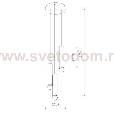 Подвесной светильник Nowodvorski Baton 7856