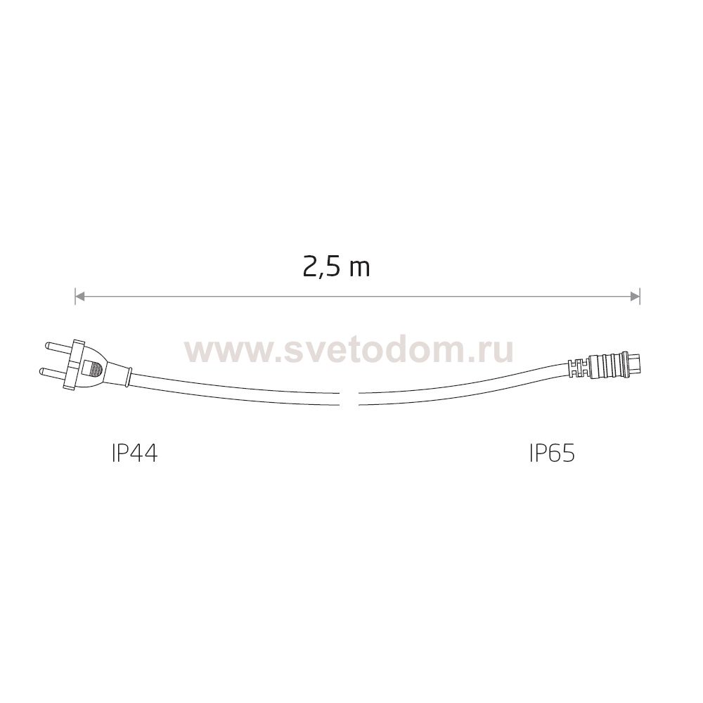 Провод питания для Белт лайт 2.5 метра Nowodvorski Festoon Lights 7871