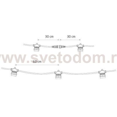 Светильник светодиодный Белт лайт 6 метров Nowodvorski Festoon Lights 7873
