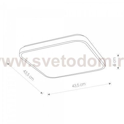 Потолочный cветильник Nowodvorski Agnes Square Led 8113