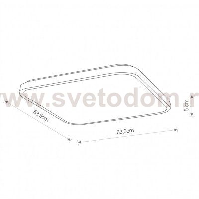 Потолочный cветильник Nowodvorski Agnes Square Led 8133