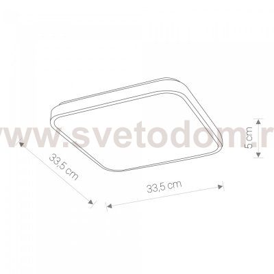 Потолочный cветильник Nowodvorski Agnes Square Led 8138