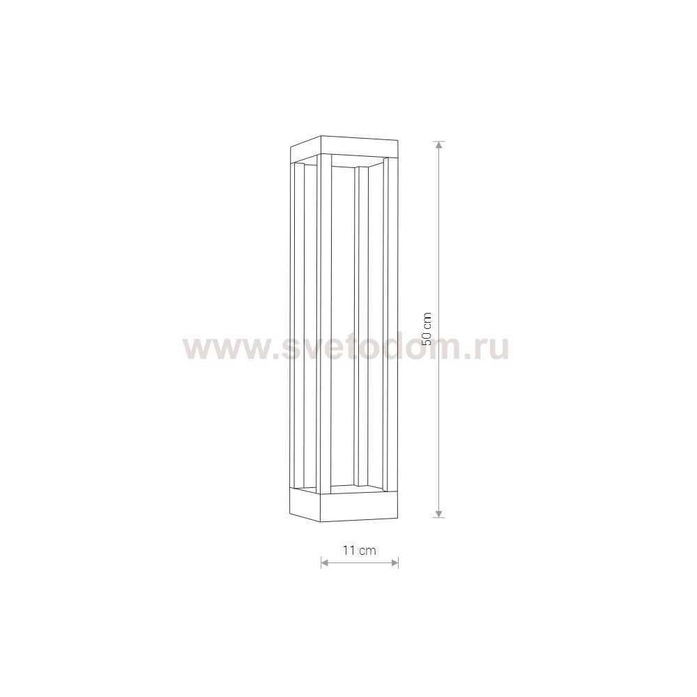Уличный светодиодный светильник Nowodvorski Structure Led 8145