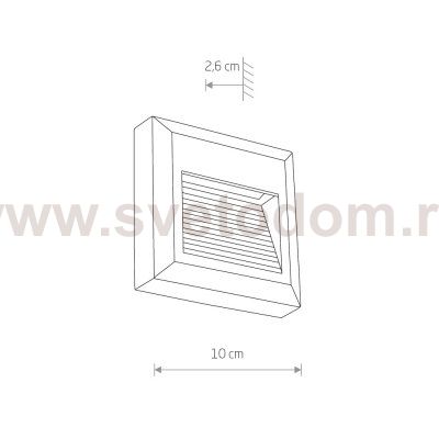 Встраиваемый светильник Nowodvorski Sidewalk Square Led 8148