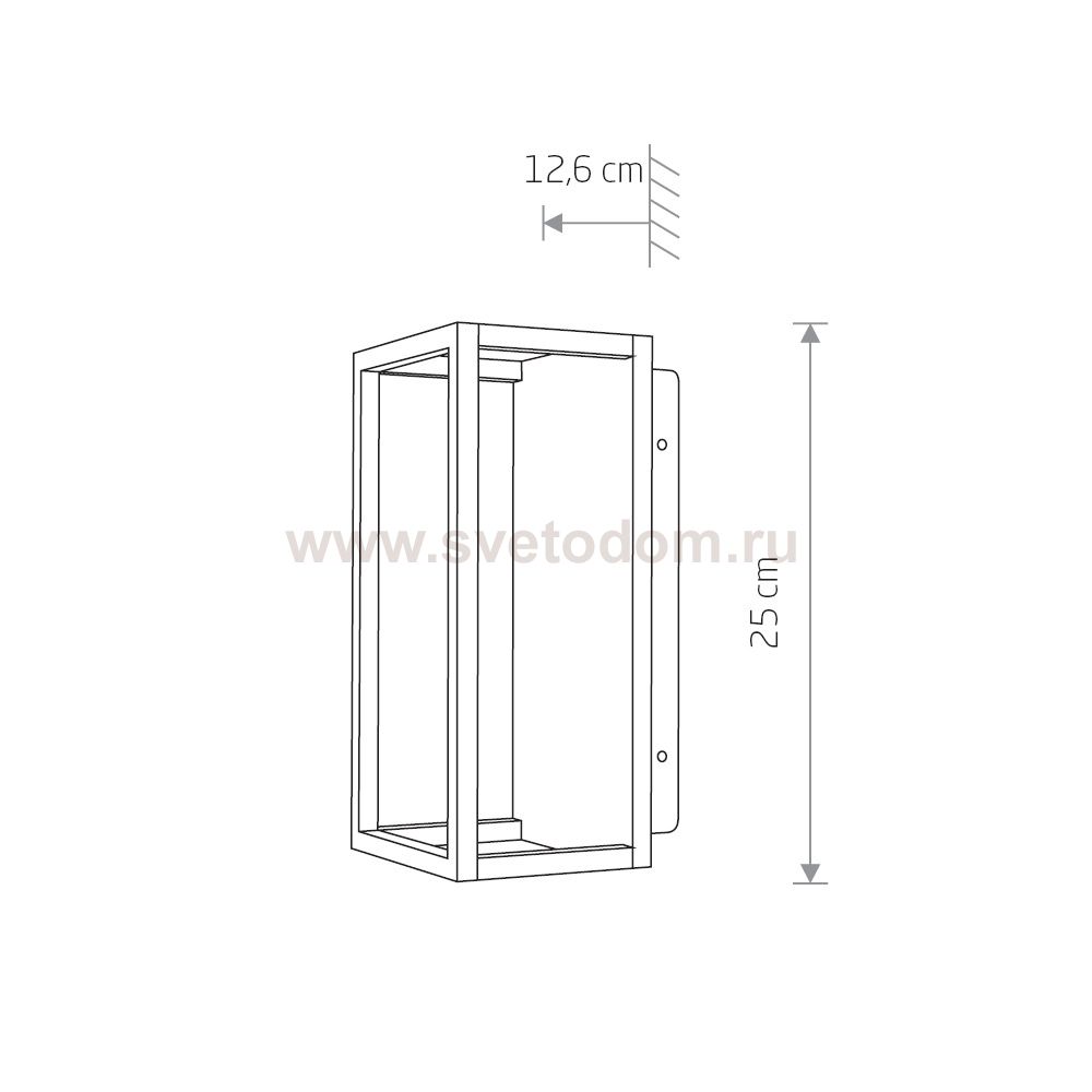 Уличный настенный светодиодный светильник Nowodvorski Symmetry Led 8176