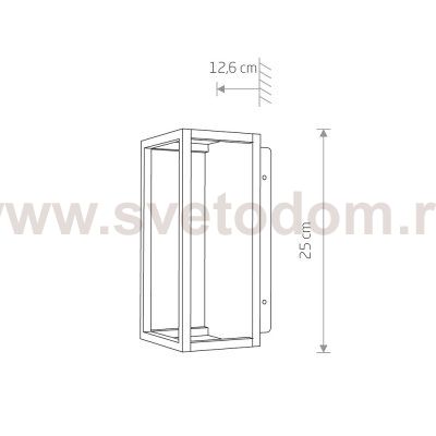 Уличный настенный светодиодный светильник Nowodvorski Symmetry Led 8176