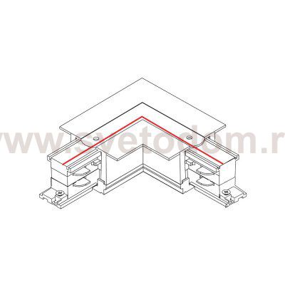 Коннектор L-образный правый Nowodvorski Ctls Power 8231
