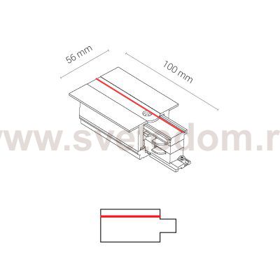 Заглушка с питанием левая Nowodvorski Ctls Power 8235