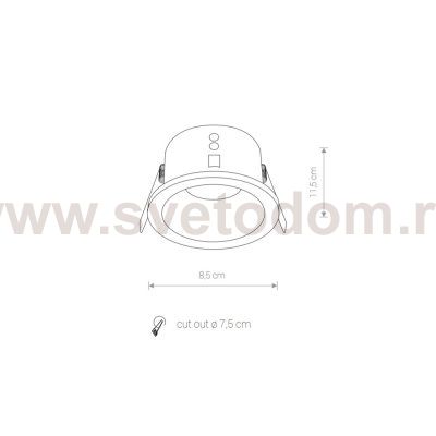 Встраиваемый светильник Nowodvorski Charlie 8366