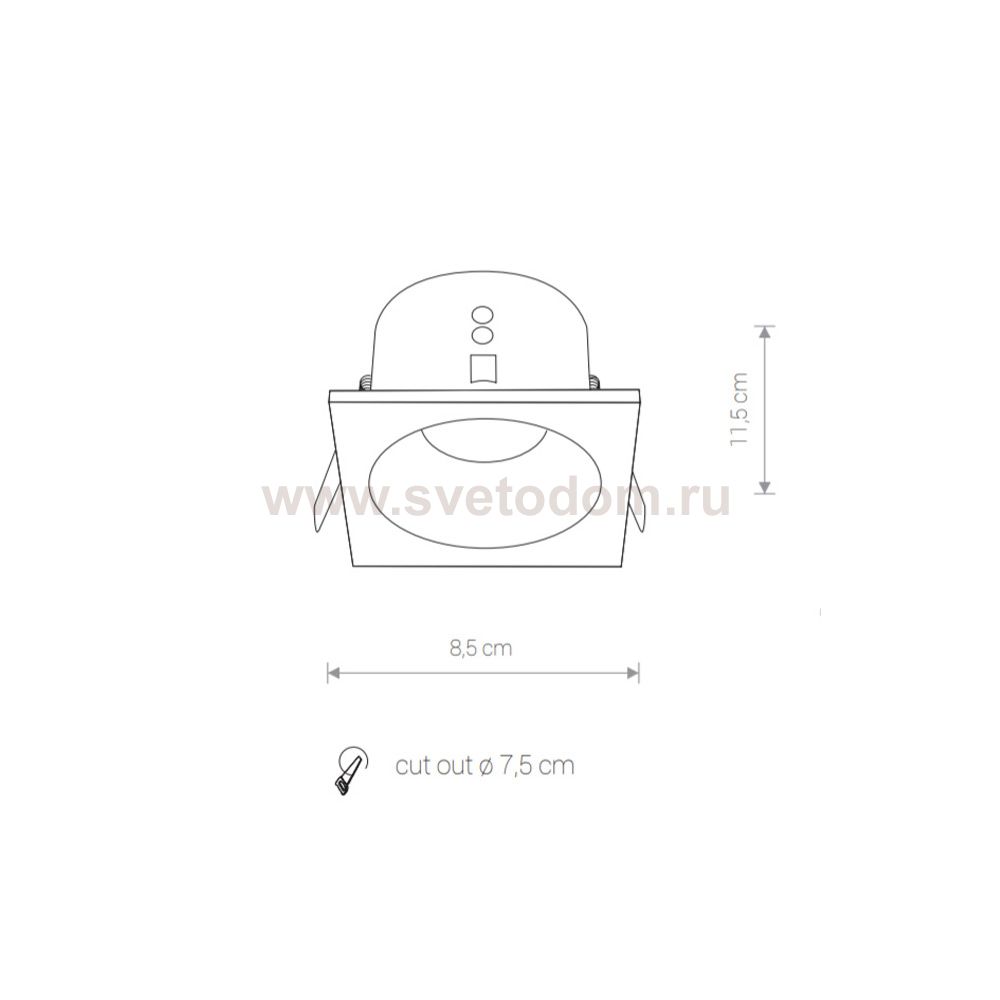 Встраиваемый светильник Nowodvorski Delta 8368